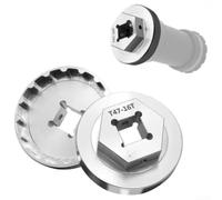 Yhenlovtt Herramienta de extracción de pedalier de bicicleta 52.2mm T47 16T Socket para SRAM para DUB y para Trek Emonda, desmontaje del eje central de aleación de aluminio