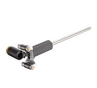 Yhenlovtt Herramienta de trazado de carpintería con rango ajustable de 0 a 120 mm para líneas rectas y arcos, aleación de aluminio y herramienta de marcado de trazado de acero inoxidable