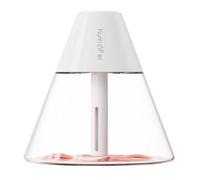 Yhenlovtt Humidificador de 260 ml para dormitorio, oficina, mini - Bandeja con aromaterapia modos de pulverización variables, niebla compacta para escritorio o mesita de noche (blanco)