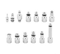 Yhenlovtt ike - Kit de conectores hidráulicos de purga de frenos, juego de adaptadores de junta de aceite de aleación de aluminio con tornillos M5/M6 y adaptadores D2/D6/D8 para Cyc