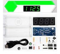 Yhenlovtt Innovador kit de montaje de reloj electrónico perfecto para enseñar a los estudiantes sobre circuitos y cronometraje (verde)