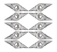 Yhenlovtt Insertos VNMG160404HA H01 para el tenedor MVJNR, 10pcs de herramientas de torneado del carburo para el trabajo de aluminio