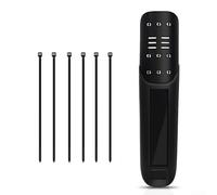 Yhenlovtt Juego de 2 guardabarros para bicicleta con diseño de 9 cm de ancho para protección de rueda delantera y trasera, compatible con la mayoría de bicicletas, incluye bridas de nailon (negro)