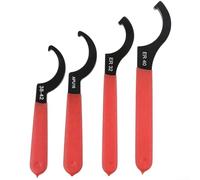 Yhenlovtt Juego de 4 llaves de gancho en C ajustables para tuercas 38-42, APU16, ER32, ER40 con mango de goma antideslizante, construcción de acero de alto carbono para mecanizado y uso