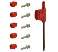 Yhenlovtt Juego de 5 agujas de aceite de freno y cabeza de oliva para frenos de disco hidráulicos SRAM con llave T8 de acero inoxidable de 5 mm