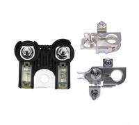 Yhenlovtt Juego de abrazadera de terminal de batería y terminal de fusible para 2011-2014, 12 V 200 A, positivo y negativo, construcción de metal