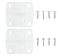Yhenlovtt Juego de bisagras de plástico para enfriador, con 2 bisagras y 8 tornillos, para modelos 5254D 5255D 5227B, 5240 5241 5245 5848 5896 5850, 5250 5278 5293