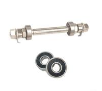 Yhenlovtt Juego de ejes de bicicleta de montaña con 6000 rodamientos para 6-8 pinchos delanteros y traseros de liberación rápida compatibles con piezas de cubo 6/7/8S (rodamiento F + Rwithout )