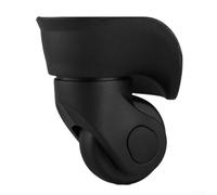 Yhenlovtt Juego de maletas de repuesto para maletas o carrito de plástico de 95 mm, incluye ruedas dañadas, rodillos desgastados para 2 con 92 mm (negro S)