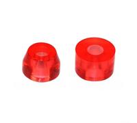 Yhenlovtt Juego de monopatín para longboard y copas pivotantes - 95a/100a/85a Pu Bushing Trucks Set Skateboard 4 piezas de repuesto (rojo transparente 95A)