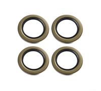 Yhenlovtt Juego de sellos de grasa para rueda de buje de remolque, diseño de borde de metal resistente para un rendimiento de sellado superior, para ejes de remolque Dexter y Texcom RV de 5000 a 7000