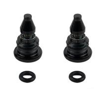 Yhenlovtt Juego de tornillos de purga de freno de bicicleta con juntas tóricas, pernos de repuesto de aleación de titanio para sistemas de freno Magura EBT para reparación de ciclos (negro)