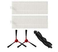 Yhenlovtt Kit de accesorios para robot aspirador 360 C50, cepillo principal de repuesto, cepillos laterales y compatible con SmartAi G50, juego de piezas de mantenimiento para limpieza del hogar