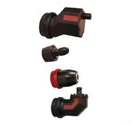 Yhenlovtt Kit de adaptador de barra de extensión de taladro eléctrico, juego de adaptadores de ángulo recto para taladro eléctrico inalámbrico (esquina)