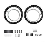 Yhenlovtt Kit de cables de freno y cambio para bicicleta de carretera y montaña, carcasa de freno de 5 mm, 2,5 m, cable de cambio de 4 mm con revestimiento de PVC, compatible con SRAM (negro)