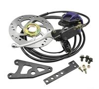 Yhenlovtt Kit de freno de disco trasero para bicicleta eléctrica y scooter E, pinza de aleación de 160 mm con, juego de freno hidráulico para EV, sistema de frenos de dos ruedas (sin bomba ABS)