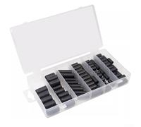 Yhenlovtt Kit surtido de tapas de vacío de goma para carburador y líneas de admisión, 100 piezas con 6 tamaños (3/16, 5/32, 7/32, 1/4, 5/16, 3/8) en goma negra, incluye estuche de almacenamiento