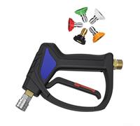 Yhenlovtt Lavadora de alta presión con adaptador M22-14 y 5 boquillas de color, para ABS duradero y cuerpo de acero para limpieza de coche, jardín y exterior