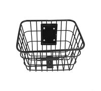 Yhenlovtt le - Cesta de carga frontal para scooter, construcción de tubería de hierro para scooters eléctricos y bicicletas, amplio almacenamiento para comestibles, fácil instalación, B