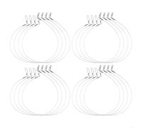 Yhenlovtt Línea líder de pesca de fluorocarbono para agua salada y agua dulce, 20-80 libras con giratorio, kit de 12/24 piezas en 6 longitudes (6-24 pulgadas), resistente a la abrasión e invisible