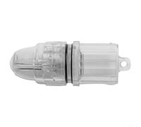 Yhenlovtt Luz LED de pesca subacuática con parpadeo de 360 grados para pesca nocturna, vida útil de 400 horas, impermeable para 2100 pies, utiliza batería n.º 5 (blanco)