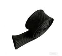 Yhenlovtt Manga de aislamiento térmico de fibra de vidrio negra de 2000 mm para calentador resistente a altas temperaturas hasta 500 ° C, cable ignífugo certificado ISO9001 (2000 mm/25 mm)