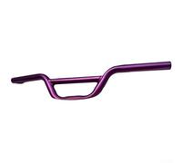 Yhenlovtt Manillar elevador de aleación para bicicleta, color negro, para la mayoría de las bicicletas, diámetro del vástago compatible con ancho para niños, 222 mm, 520 mm, plateado, rojo (morado)