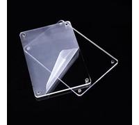 Yhenlovtt Marco de fotos acrílico transparente magnético para decoración de escritorio con 4 imanes de esquina en varios tamaños, 7 x 12 cm, 8 x 7 x 12 cm