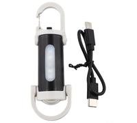 Yhenlovtt Mini llavero con banco de energía recargable para camping, linterna LED hidrófoba, portátil, para senderismo, luz al aire libre con Ty