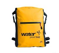 Yhenlovtt Mochila plegable impermeable de 25 l para llevar al aire libre con estructura resistente al alpinismo y al desgarro para múltiples deportes y en PVC para revestimiento fácil (amarillo, 25 L)
