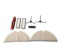 Yhenlovtt Paño de repuesto para kit de rodillos Mova L600 robot aspirador con cepillos laterales compatibles con filtros y accesorios de fregona