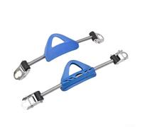 Yhenlovtt Paquete de 2 correas de aleta de resorte suaves profesionales para equipo de buceo, con hebilla de acero inoxidable 304, patrón antideslizante en varios colores (XS/S/M/L) (azul S)