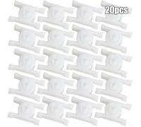 Yhenlovtt Paquete de 20 clips de plástico blanco para moldura de puerta, compatibles con 320i 323i 318i E21 E10 E30 Series sujetadores de panel basculante de repuesto directo