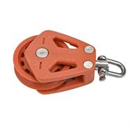 Yhenlovtt Para rodamientos de polea de servicio de polea única giratoria para velero pesado, accesorios marinos y sistema de polvo límite de bloque con carga de trabajo de 460 kg (A)