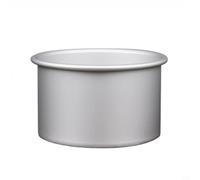 Yhenlovtt Pastel redondo hueco de aleación de aluminio de 08 mm para hornear 4/6/8 sin revestimiento y material de gasa gruesa para tener (6 pulgadas)