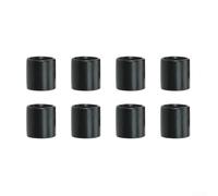 Yhenlovtt Patines espaciadores de rodamientos de aleación para ruedas de scooter o monopatín, scooters en línea de 8 mm para ejes de 10 mm, para patinetes de acrobacias (negro, 8 piezas)