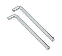 Yhenlovtt Perno de apilamiento de peso resistente para equipo de gimnasio, 3/8 pulgadas de diámetro, acero de repuesto para máquina de pesas, pin selector con parte superior de mármol, 135 mm Le