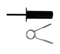 Yhenlovtt Pin de apilamiento de pesas con collar de clip de resorte para máquina de ejercicio de fuerza de cable (10 x 80 mm + 3 rondas)