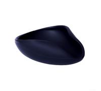 Yhenlovtt Plato de pesaje de silicona para granos de café y medición precisa, cómodo cuenco triangular con agarre antideslizante para base a prueba de derrames (negro)