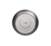 Yhenlovtt Plato de titanio para acampar y vajilla ultraligera compatible con senderismo, 400 ml/500 ml/700 ml, comida apilable para tener mochila al aire libre (400 ml)