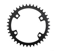 Yhenlovtt Plato estrecho ancho 110BCD de 4 pernos, aleación de aluminio CNC, redondo único 36T-44T para bicicleta de carretera, compatible con velocidades 9/10/11 (44T)