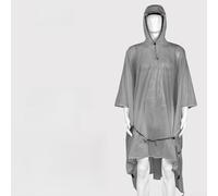 Yhenlovtt Poncho de lluvia de nailon recubierto de silicona 15D para ala y Pu8000 mm, impermeable, negro (gris M)) para acampar al aire libre y senderismo con capucha 3D
