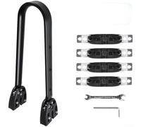 Yhenlovtt Portabicicletas trasero de aluminio resistente con liberación rápida, portaequipajes y bolsa de alforja para bicicletas eléctricas de carretera de montaña, alternativa al soporte de carga