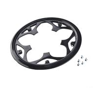 Yhenlovtt Protector de cadena para bielas de bicicleta, cubierta de plástico para platos de montaña negra, accesorios de ciclismo (G5TCO-48)