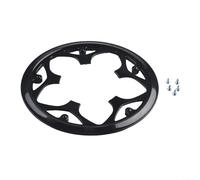 Yhenlovtt Protector de manivela de bicicleta para rueda de cadena MTB, cubierta protectora de plástico y protector contra golpes, escudo de transmisión de ciclismo negro (G5TCO-48)