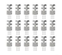 Yhenlovtt Protectores de esquina de metal vintage para zócalos, 6 fundas decorativas de hierro en bronce plateado y negro, protege los zócalos en las esquinas de la oficina en casa (plata, 18 piezas)