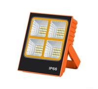 Yhenlovtt Puerto de luz solar de carga para acampar al aire libre, súper batería más USB para dispositivos móviles, 1800 mAh, LED brillante Emerg para linterna de senderismo Plus (naranja, 1800 mAh)