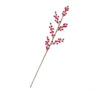 Yhenlovtt Ramo de frutos rojos artificiales de acebo de la fortuna festiva de 60 cm/70 cm para celebración de Año Nuevo y decoración del hogar (6 puntas de 70 cm)