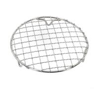 Yhenlovtt Rejilla redonda de acero inoxidable para barbacoa, resistente y fácil de limpiar, distribución uniforme del calor, compatible (30,5 cm)