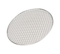 Yhenlovtt Rejilla redonda de acero inoxidable para barbacoa, resistente y fácil de limpiar, distribución uniforme del calor, compatible (25 cm)